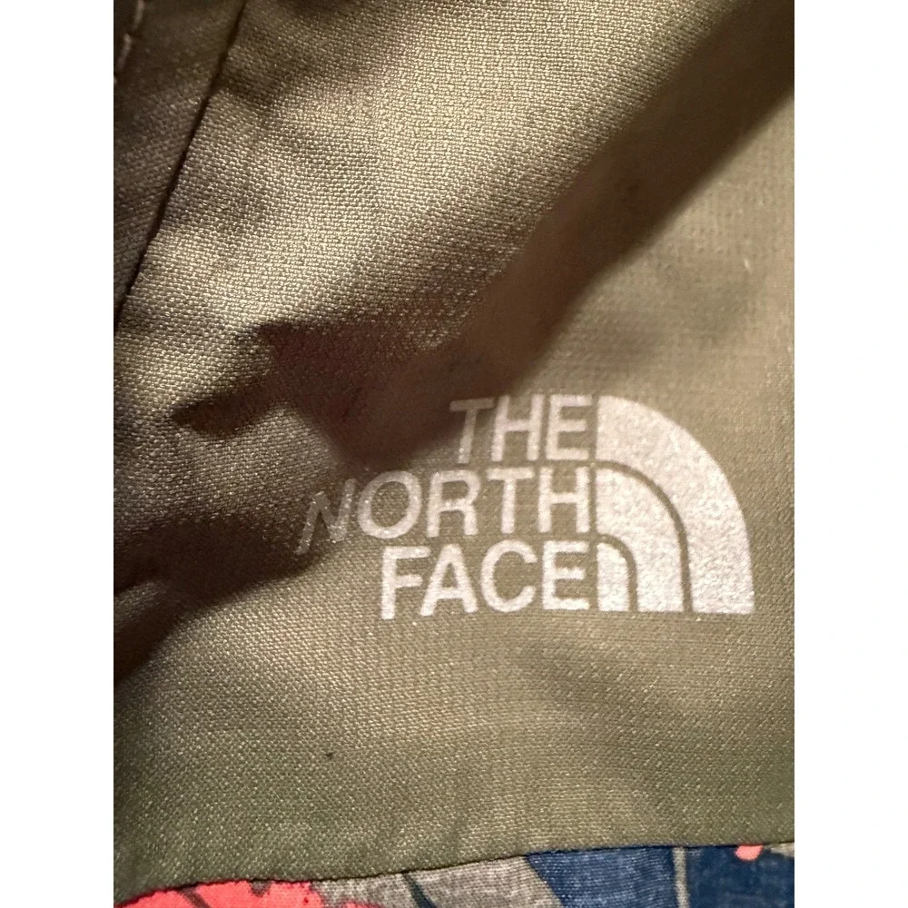 The North Face Girls Resolve Reflective Jacket Floral Pink Green Size L 14/16